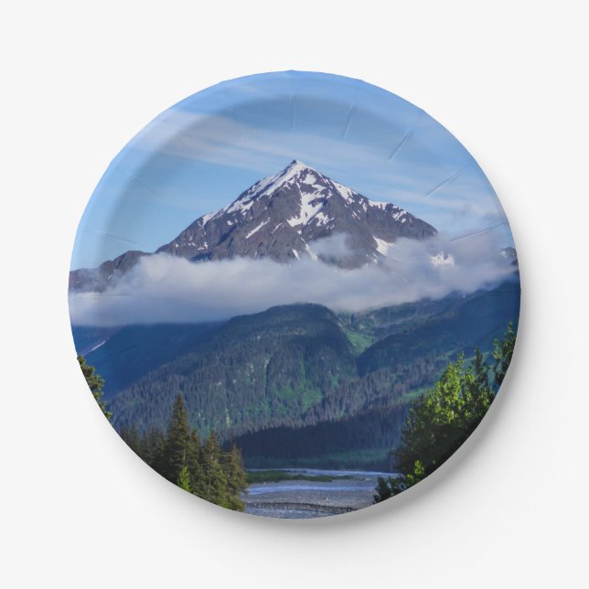 Path Through Alaska Paper Plate (Front)