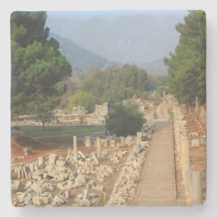 Path Through Ephesus Turkey Square Coaster
