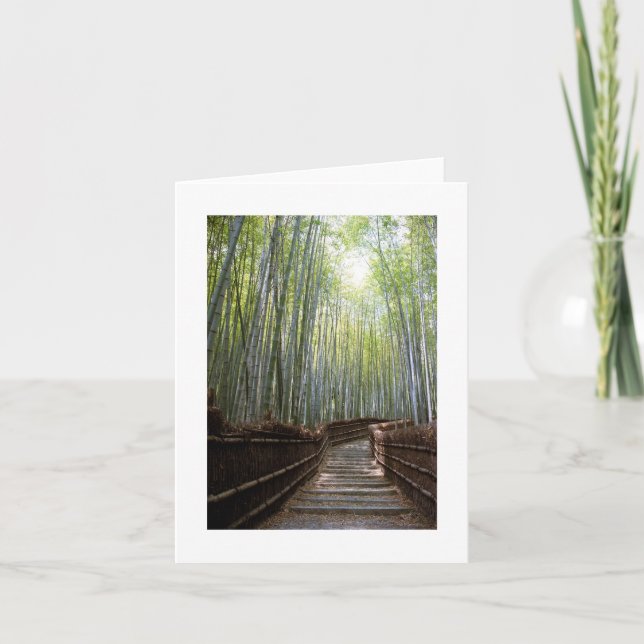 Path through the Bamboo - Sagano, Kyoto Card (Front)