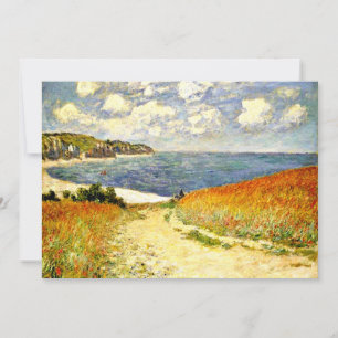 Path through the Corn at Pourville, fine art Holiday Card