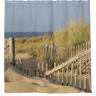 Path through the dunes to Race Point Beach Shower Curtain