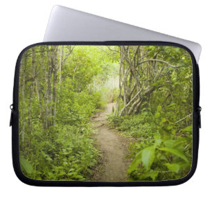 Path through the forest laptop sleeve