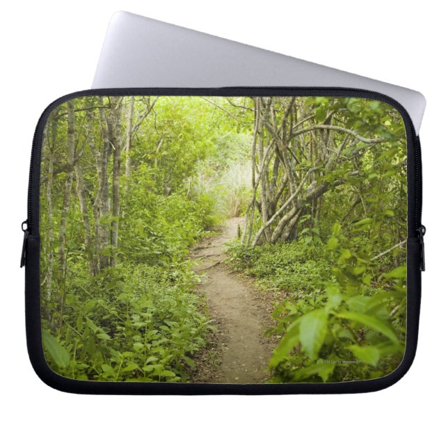 Path through the forest laptop sleeve (Front)