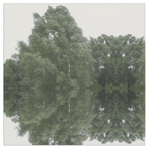 Path Through the Green Forest Patterned Fabric