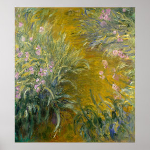 Path through the Irises Poster