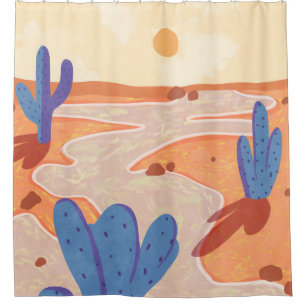 Path Through the Painted Desert Shower Curtain