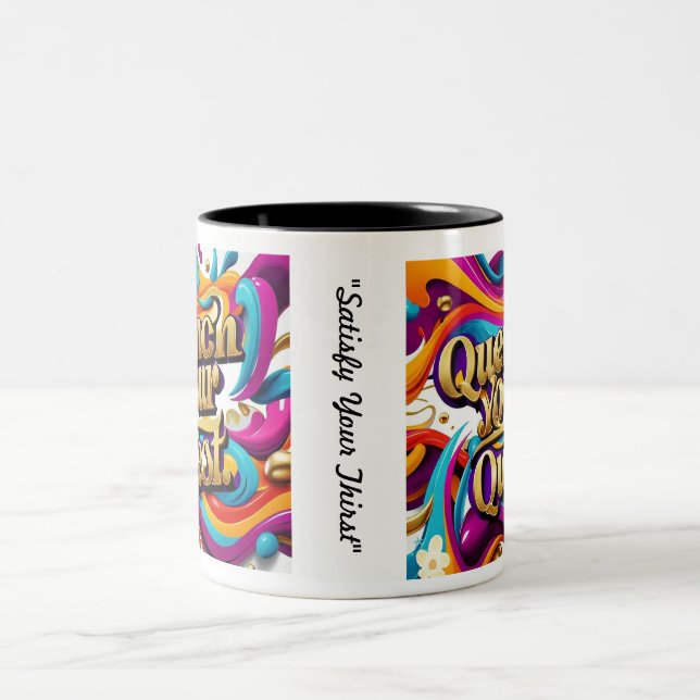 "Path to Enlightenment" Two-Tone Coffee Mug (Center)