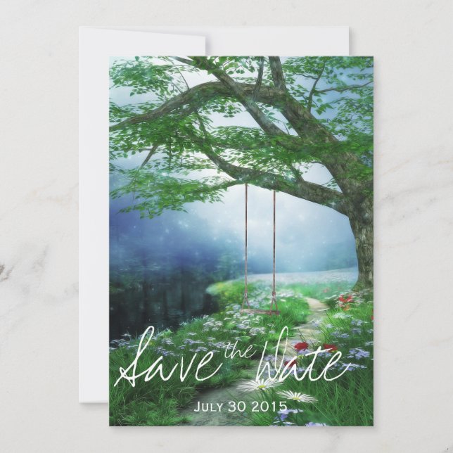PATH TO FOREVER WOODLAND STREAM SAVE THE DATE (Front)