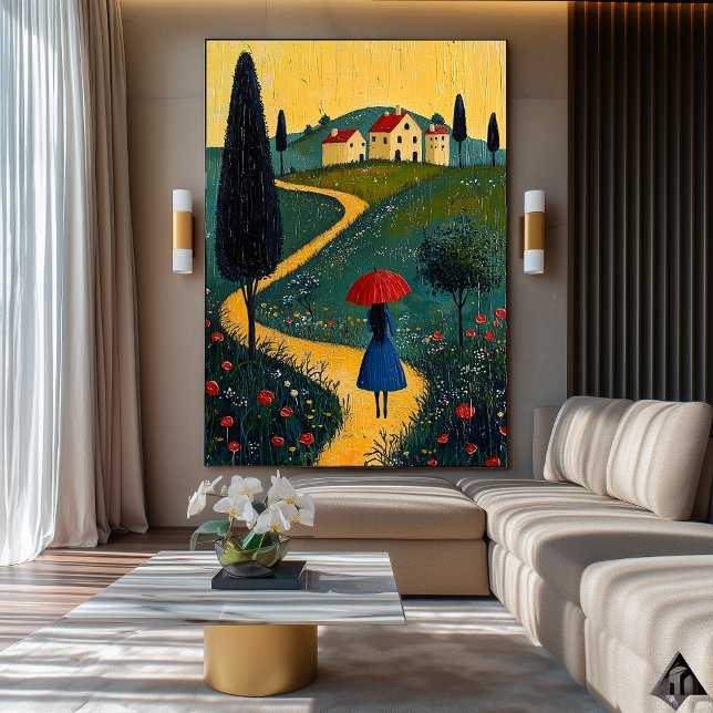 Path to Home – Naïf Whimsical Journey Art Poster (Creator Uploaded)