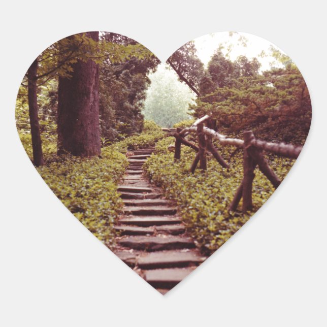 Path To Light Heart Sticker (Front)