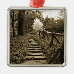 Path To Light Metal Ornament