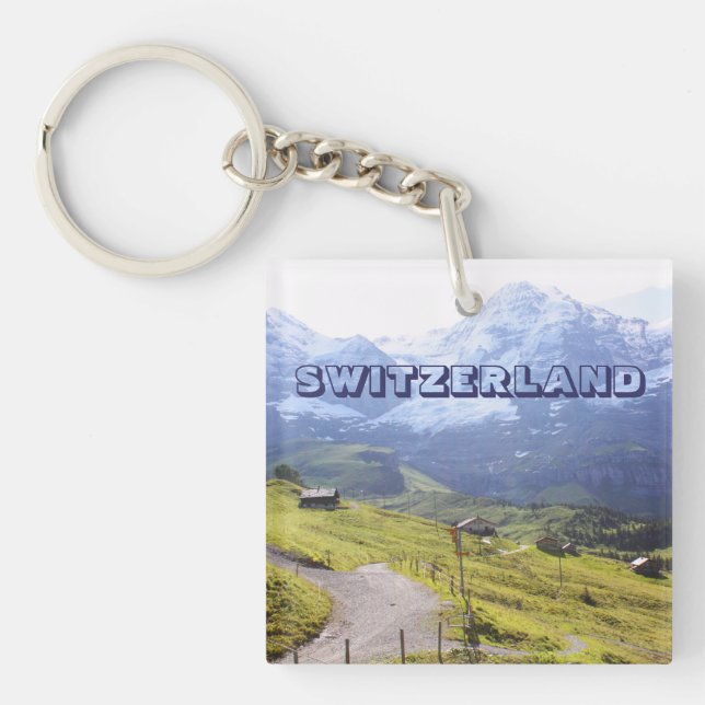 Path to snow mountain key ring (Front)