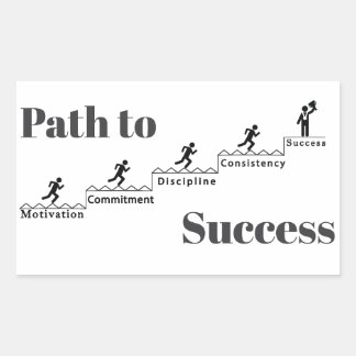  Path to success Rectangular Sticker