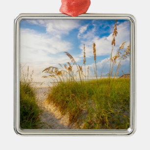 Path to the Beach Metal Ornament
