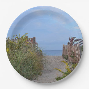 Path To The Beach Paper Plate