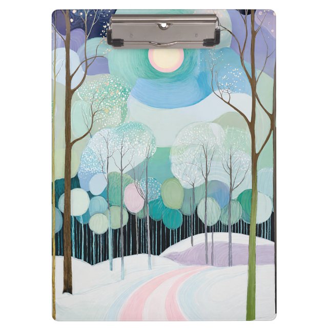 Path Under the Pastel Moon Clipboard (Front)