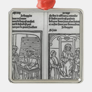 Pathelin and the Draper and Pathelin Metal Ornament