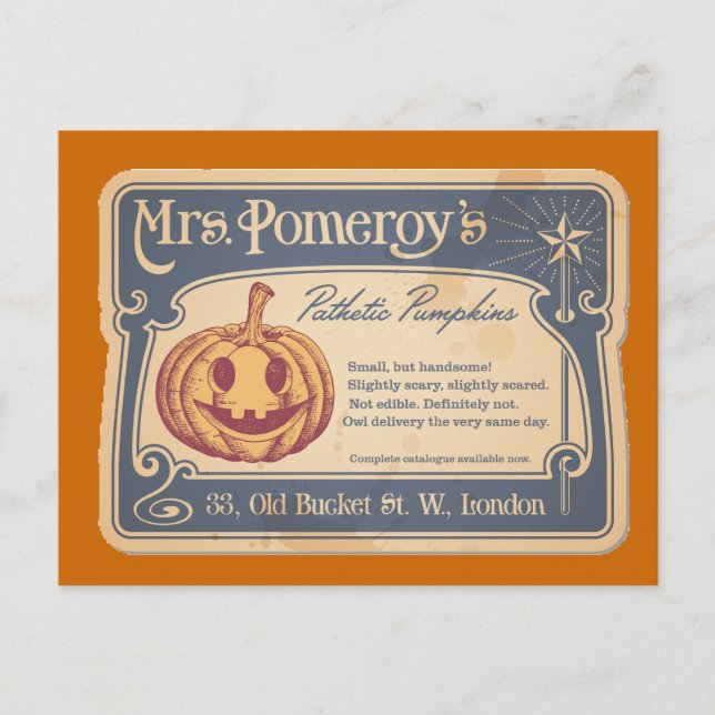 Pathetic Pumpkins Postcard (Front)