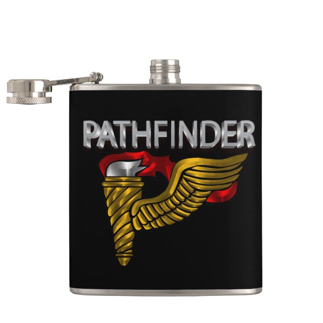Pathfinder Badge- “Pathfinder” Hip Flask (Opened)