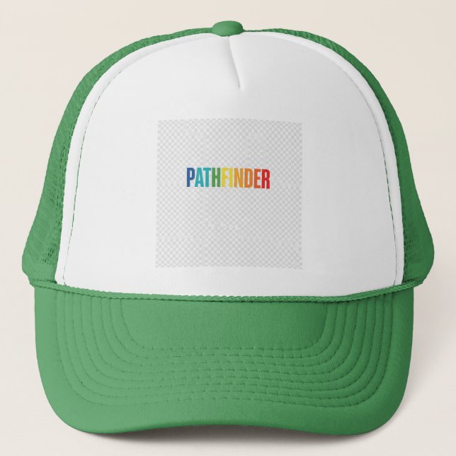 Pathfinder – Find Your Own Way Tee Trucker Hat (Front)