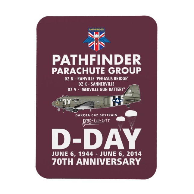 PATHFINDER PARACHUTE GROUP MAGNET (Vertical)
