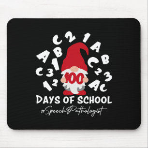 Pathologist Slp 100 Days Of School 100th Day Gnome Mouse Pad