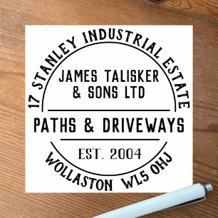 Paths & Driveways Rubber Stamp