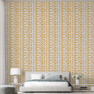 Paths Of Sun Mudcloth African Pattern In White Wallpaper