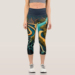 Paths of the Dreamland Capri Leggings