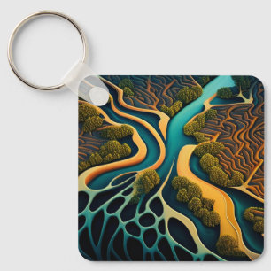 Paths of the Dreamland Key Ring