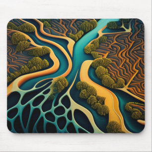 Paths of the Dreamland Mouse Pad