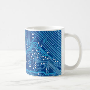 Paths on a computer plate coffee mug