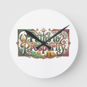 Paths to Prosperity Round Clock
