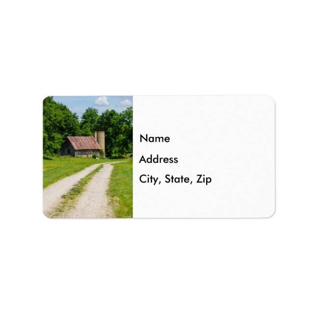Pathway Through A Farm Address Labels (Front)