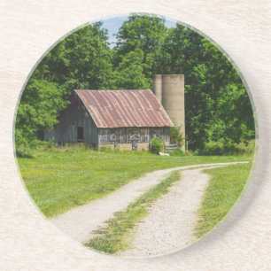 Pathway Through A Farm Coaster