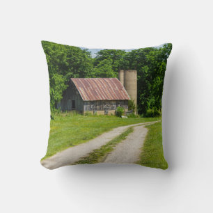 Pathway Through A Farm Cushion