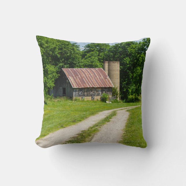 Pathway Through A Farm Cushion (Front)