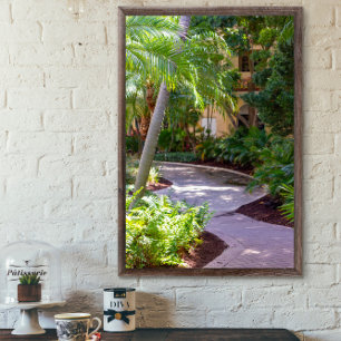 Pathway Through the Palms Poster