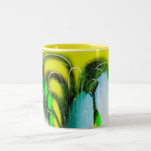 Pathways in nature Two-Tone coffee mug