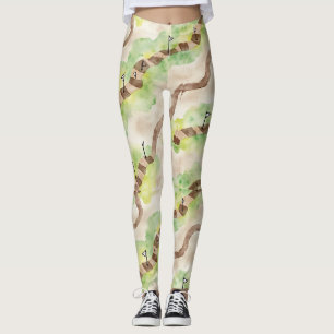 Pathways & Milestone Seamless Pattern Leggings