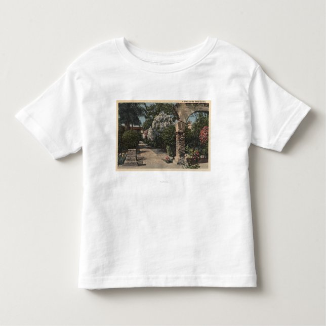 Pathways of the Patio Mission Garden Toddler T-Shirt (Front)