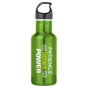 "Patience Before Power" Pickleball Water Bottle