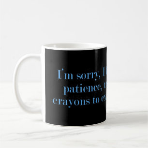 Patience Colouring Crayons Coffee Mug