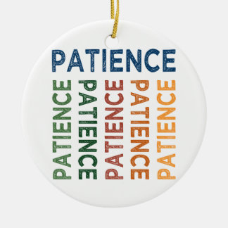 Patience Cute Colourful Ceramic Ornament