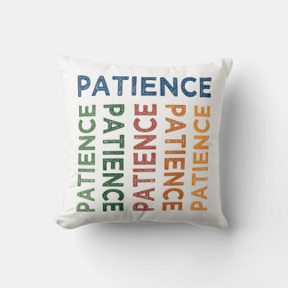 Patience Cute Colourful Cushion
