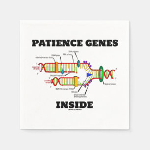 Patience Genes Inside DNA Replication Humour Napkin