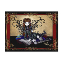 "Patience" Gothic Fairytale Postcard