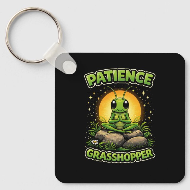 Patience Grasshopper Key Ring (Front)