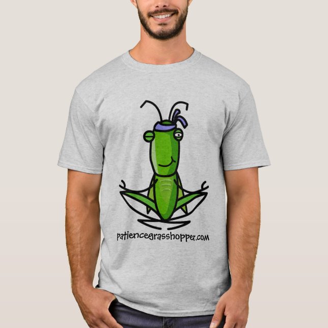 PATIENCE GRASSHOPPER MEDITATING T-Shirt (Front)