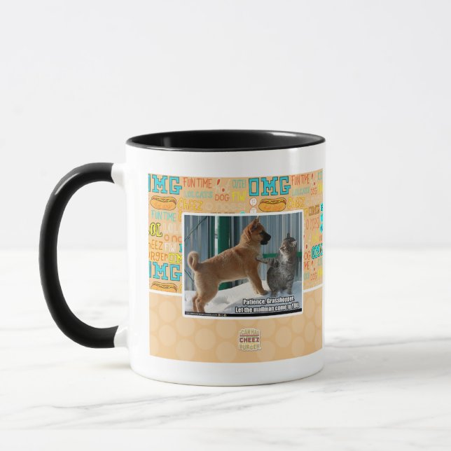 Patience, Grasshopper. Mug (Left)
